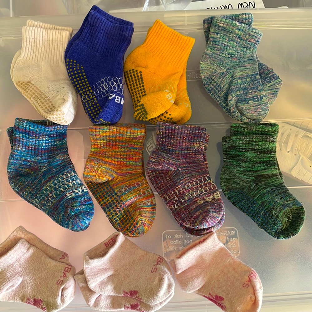 Toddler Bombas Gripper socks lot